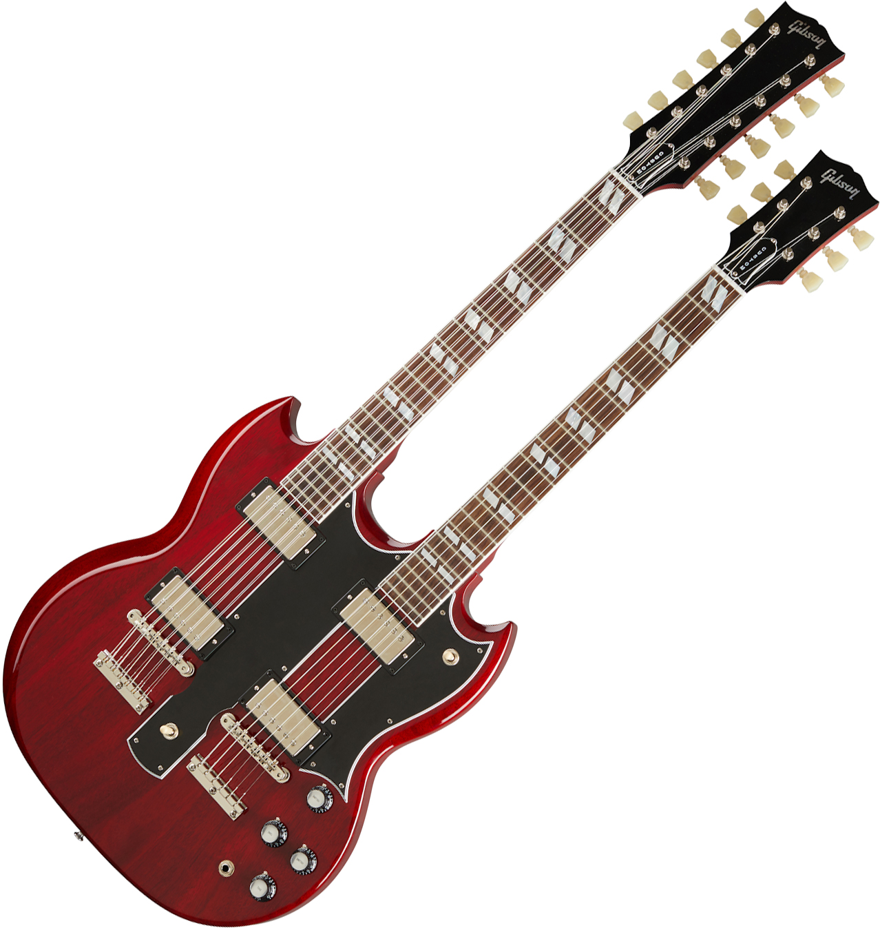 Doppelhals E Gitarre Gibson Custom Shop Eds Doubleneck Cherry