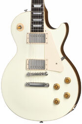 Single-cut-e-gitarre Gibson Les Paul Standard 50s Plain Top Custom Color - Classic white