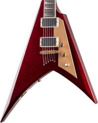 E-gitarre aus metall Ltd Kirk Hammett KH-V 602 - Red sparkle