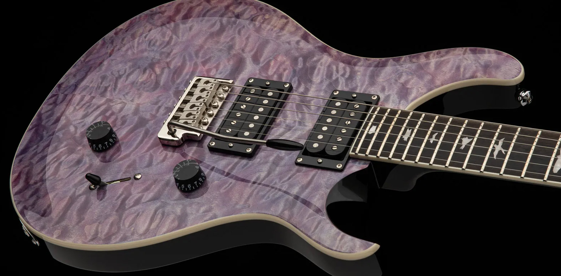 Prs Se Custom 24 Quilt 2h Trem Eb - Violet - Double Cut E-Gitarre - Variation 3