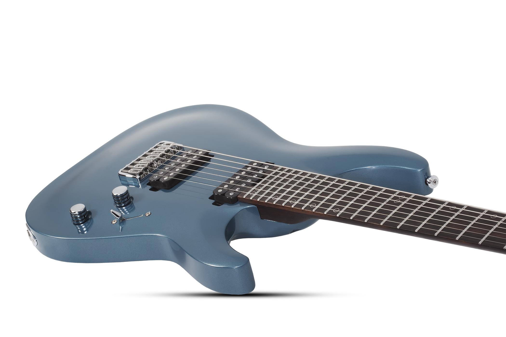 Schecter Aaron Marshall Am-7 Signature 2h Ht Eb - Cobalt Slate - 7-saitige E-Gitarre - Variation 2