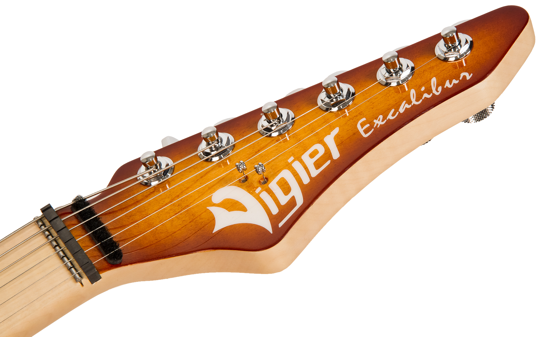 Vigier Excalibur Ultra Blues Hss Trem Mn - Amber - Double Cut E-Gitarre - Variation 4